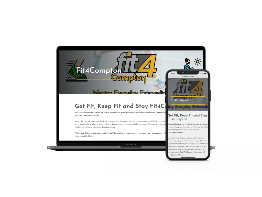 Fit 4 Compton website layout